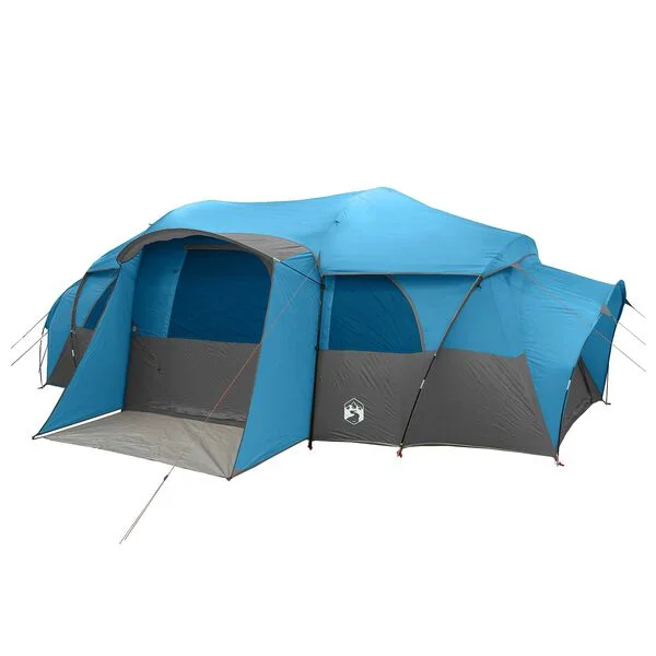 vidaXL Tente familiale avec auvent imperméable 10 personne Bleu