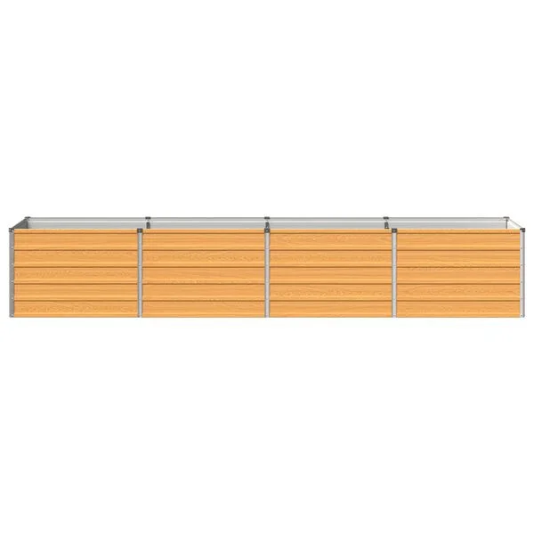 vidaXL Jardin surélevé Naturel 320 x 80 x 55 cm acier laminé à froid