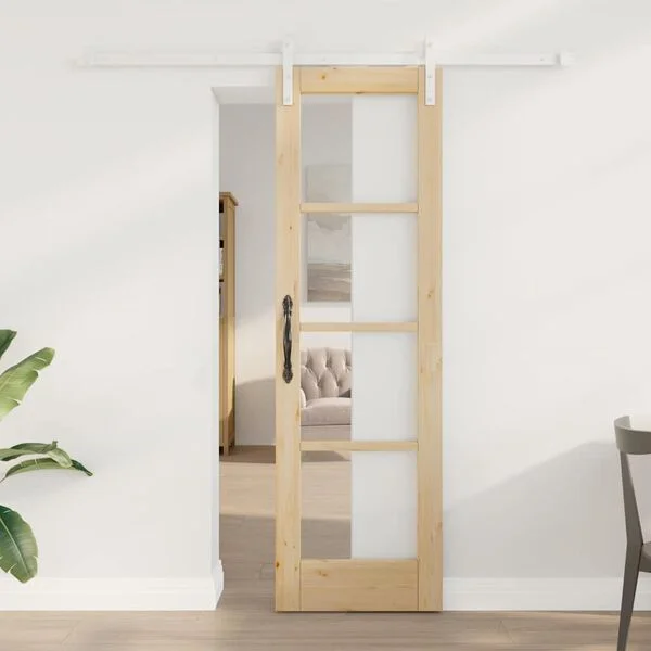 vidaXL Porte coulissante ORKDAL Naturel 61 x 198, 5 cm