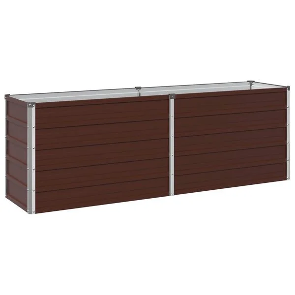 vidaXL Jardin surélevé Marron 160 x 40 x 55 cm acier laminé à froid
