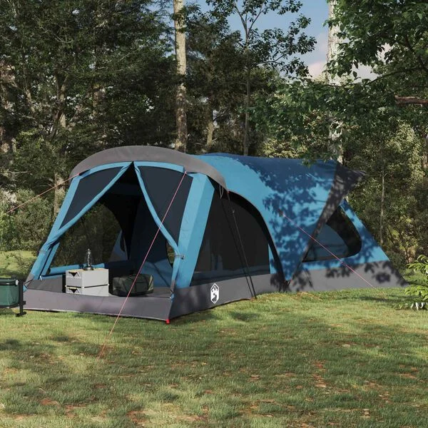 vidaXL Tente familiale 14 personne Bleu