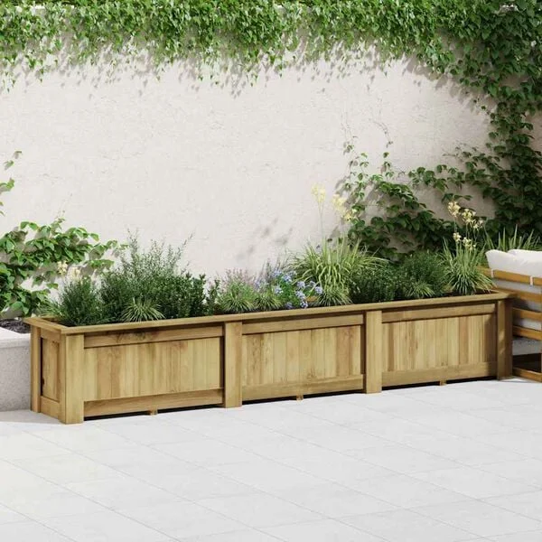 vidaXL Jardinière surélevée 291x50x50 cm Bois de pin imprégné