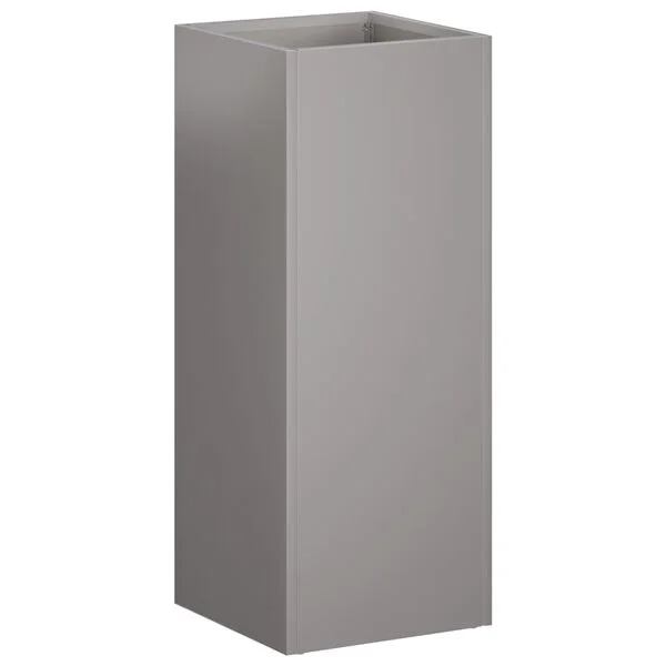 vidaXL Cache-pot de jardin 2 pc Rouillé 20 x 20 x 50 cm Acier patiné