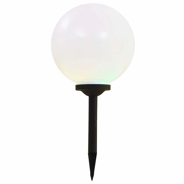 vidaXL Lampe LED sphérique solaire d'extérieur 2 pcs 30 cm RVB