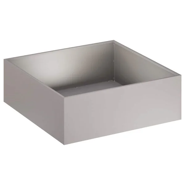 vidaXL Cache-pot de jardin Rouillé 40 x 40 x 20 cm Acier patiné