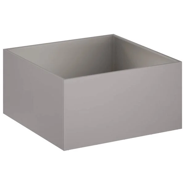 vidaXL Cache-pot de jardin Rouillé 100 x 100 x 40 cm Acier patiné