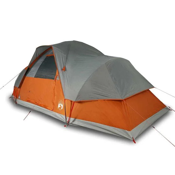 vidaXL Tente familiale à dôme 9 personnes orange imperméable