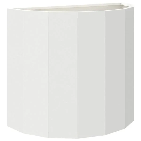 vidaXL Jardinière Blanc 60 x 30 x 50 cm Acier
