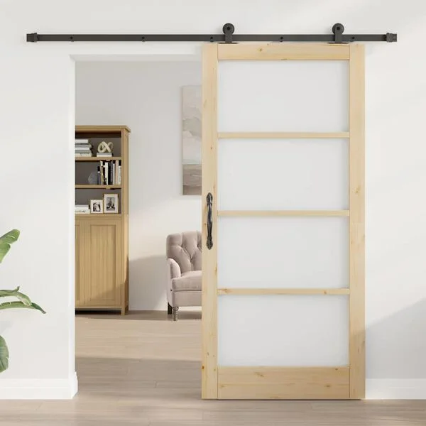 vidaXL Porte coulissante ORKDAL Naturel 93 x 202 cm