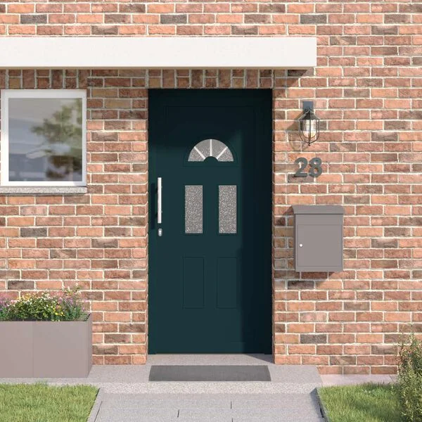 vidaXL Porte Frontale 110 x 210 cm PVC Anthracite