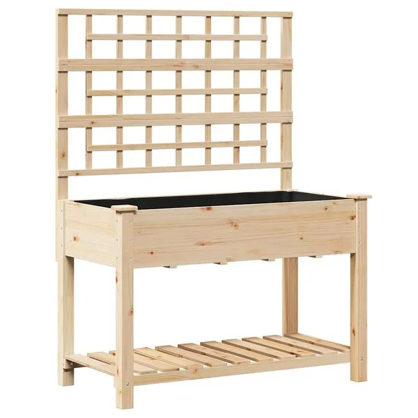 vidaXL Cache-pot de jardin Beige 115 x 60, 5 x 153 cm