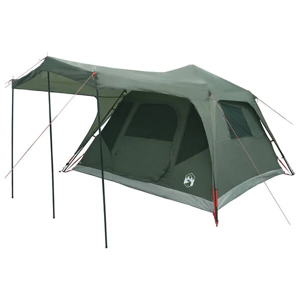 vidaXL Tente familiale Vert armée 6 personnes Polyester et Acier