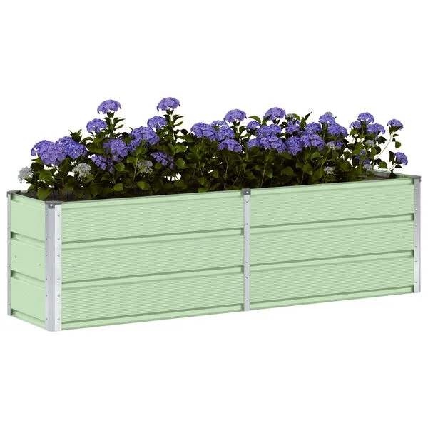 vidaXL Jardinière Vert 160 x 40 x 45 cm Acier