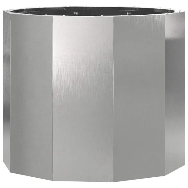 vidaXL Jardinière Argent 60 x 60 x 50 cm Acier inoxydable