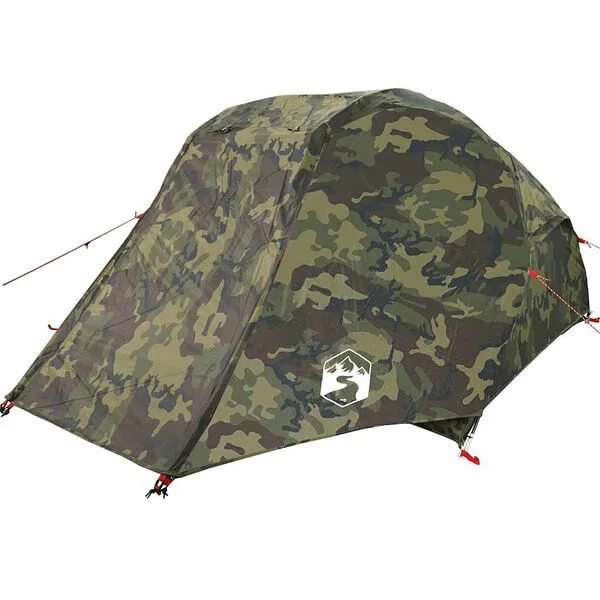 vidaXL Tente de pêche 3 personnes camouflage imperméable