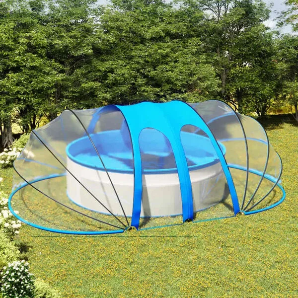 vidaXL Dôme de piscine ovale 620x410x210 cm