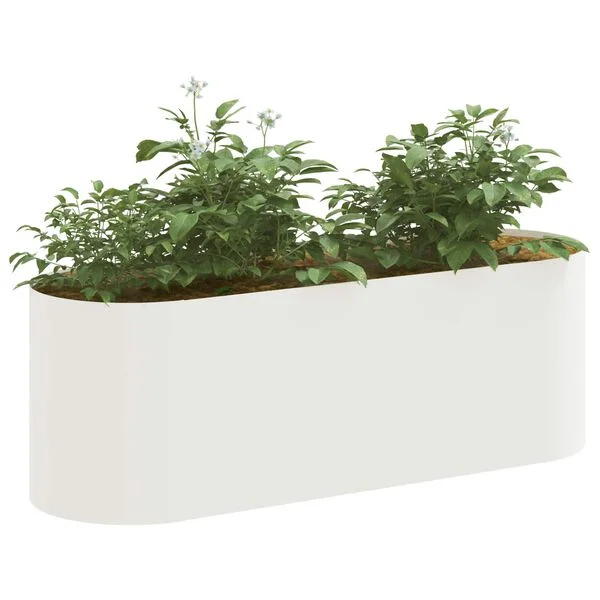vidaXL Jardin surélevé Blanc 120 x 40 x 40 cm