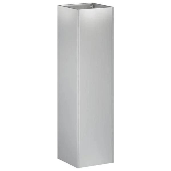 vidaXL Cache-pot de jardin Argenté 20 x 20 x 75 cm Acier galvanisé