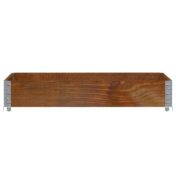 vidaXL Jardinière marron 120x80 cm bois massif de pin