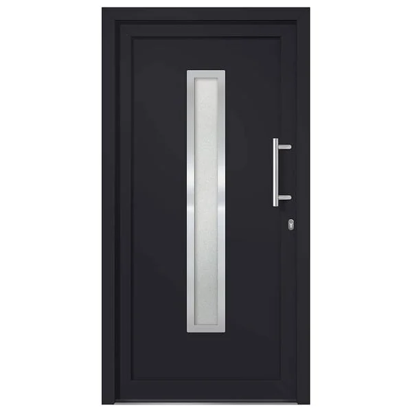 vidaXL Porte d'entrée Anthracite 98x208 cm