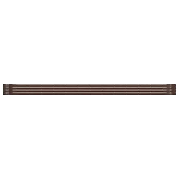 vidaXL Lit surélevé de jardin Acier galvanisé marron