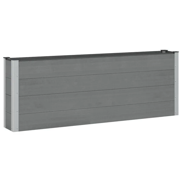 vidaXL Jardinière surélevée 2 pc Noir 200 x 30 x 72 cm