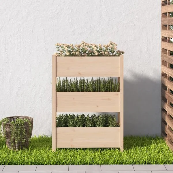 vidaXL Jardinière 77x25x104, 5 cm Bois massif de pin