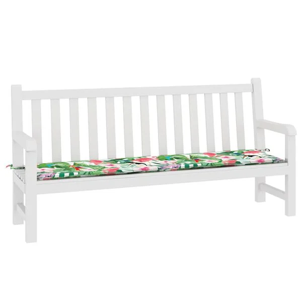 vidaXL Coussin de banc de jardin multicolore 200x50x3 cm tissu