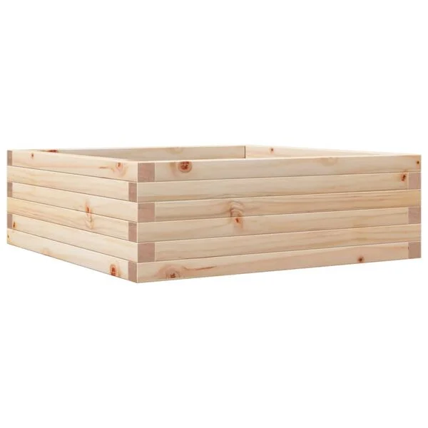 vidaXL Jardinière 70x70x23 cm bois de pin massif
