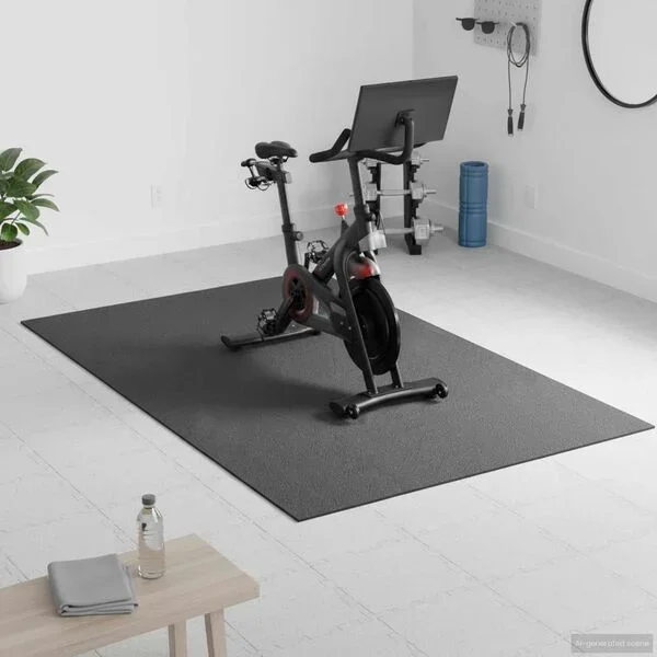 vidaXL Tapis de Protection Sport Noir 183 x 122 x 0, 6 cm