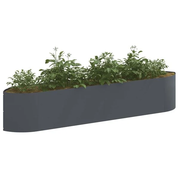 vidaXL Jardin surélevé Anthracite 220 x 40 x 40 cm Acier