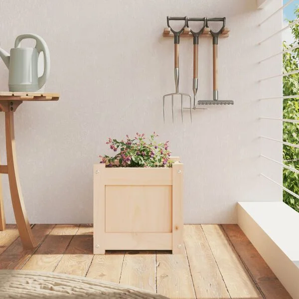 vidaXL Jardinière 31x31x31 cm bois de pin massif