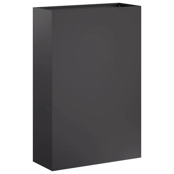 vidaXL Cache-pot de jardin 2 pc Noir 40 x 20 x 75 cm