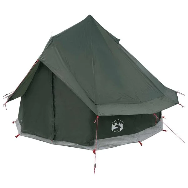 vidaXL Tente Tipi 4 personne Vert armée Polyester et Acier