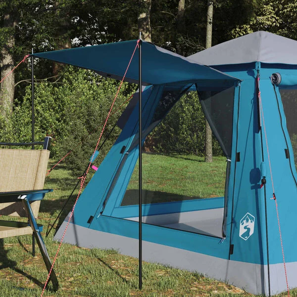 vidaXL 3 personne Bleu Polyester 185T