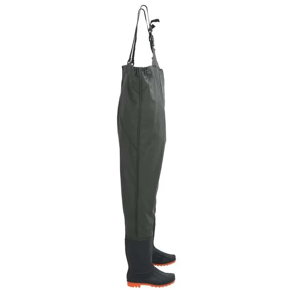 vidaXL Cuissardes avec bottes vert foncé taille 38