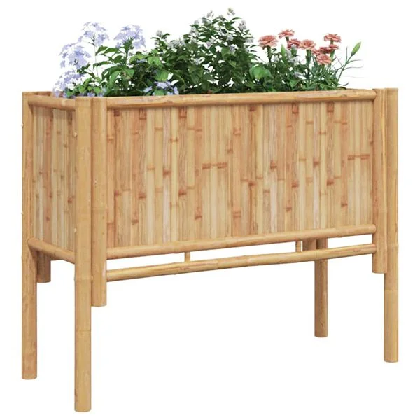 vidaXL Lit surélevé Marron 90 x 35 x 70 cm Bambou