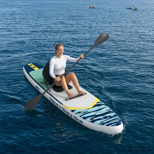 vidaXL Planche de SUP avec siège 2-en-1 APEX 305 x 76 x 15 cm