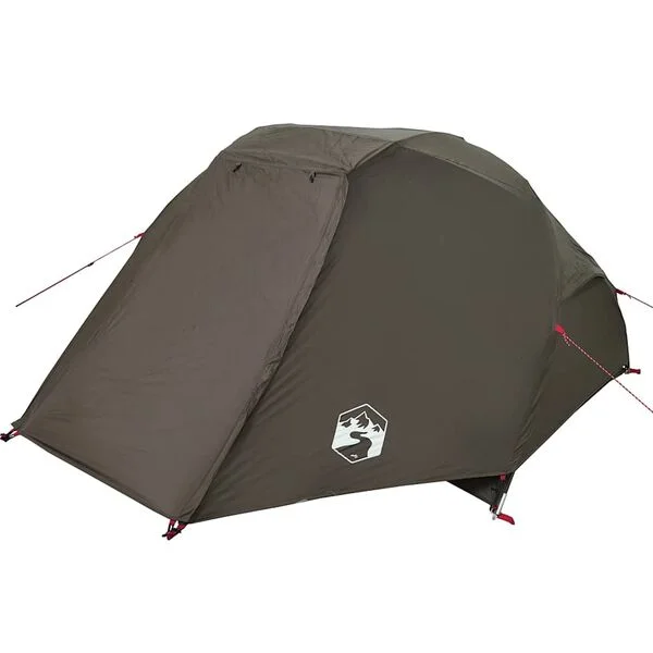 vidaXL Tente de pêche 3 personnes marron imperméable