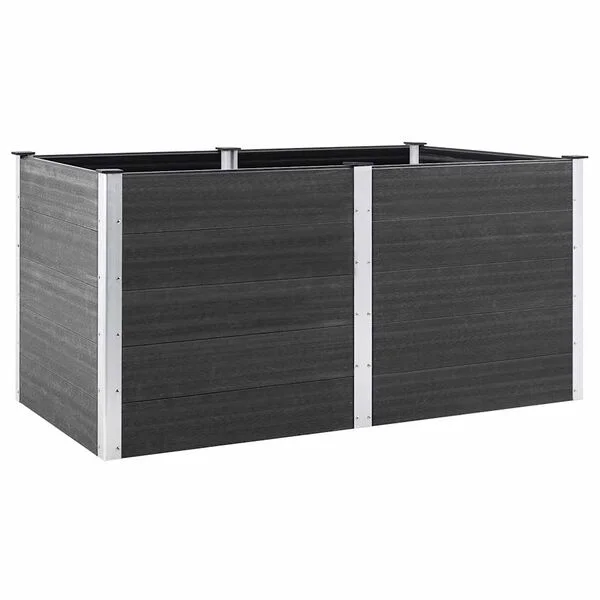 vidaXL Lit surélevé de jardin 200x100x91 cm WPC Gris