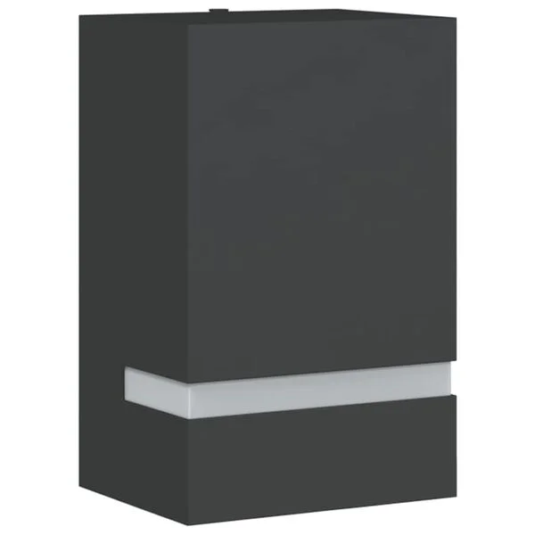 vidaXL Applique murale d'extérieur noir acier inoxydable