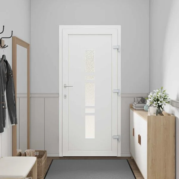 vidaXL Porte Frontale 88 x 200 cm PVC Anthracite