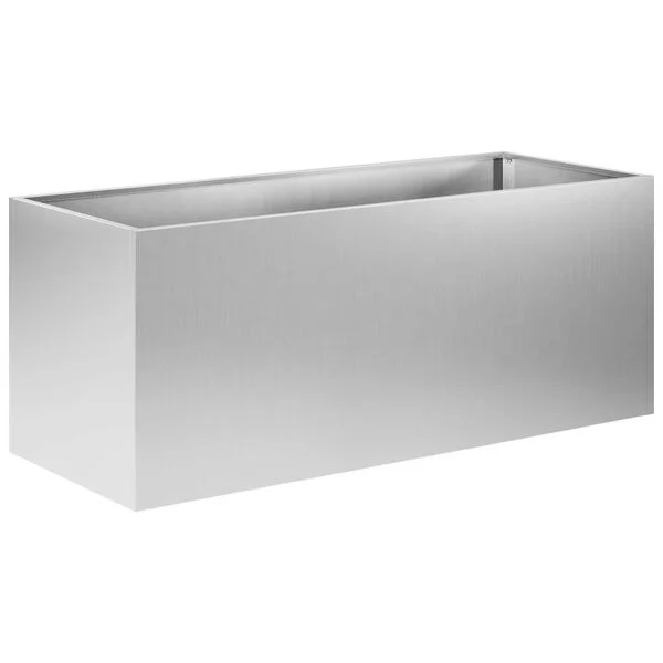 vidaXL Cache-pot de jardin 2 pc Argenté 80 x 40 x 40 cm