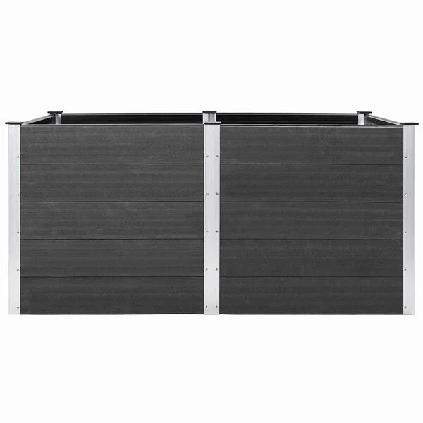 vidaXL Lit surélevé de jardin 200x100x91 cm WPC Gris