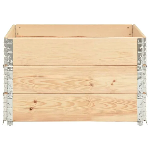 vidaXL Jardinières surélevées 3 pcs 100x100 cm Bois de pin solide