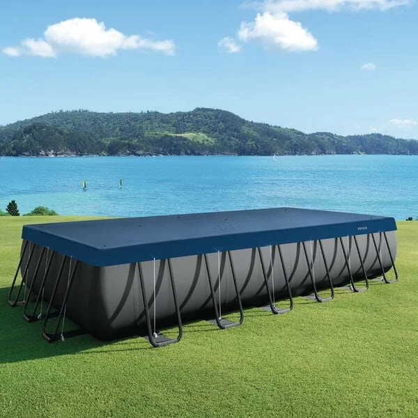 INTEX Couverture de piscine 732 x 366 cm Rectangulaire PVC, PET