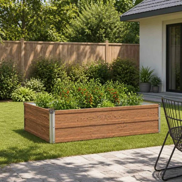 vidaXL Jardin surélevé Chêne Brun 100 x 80 x 24 cm