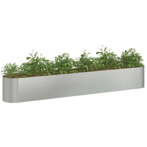 vidaXL Jardin surélevé Acier galvanisé 280 x 40 x 40 cm