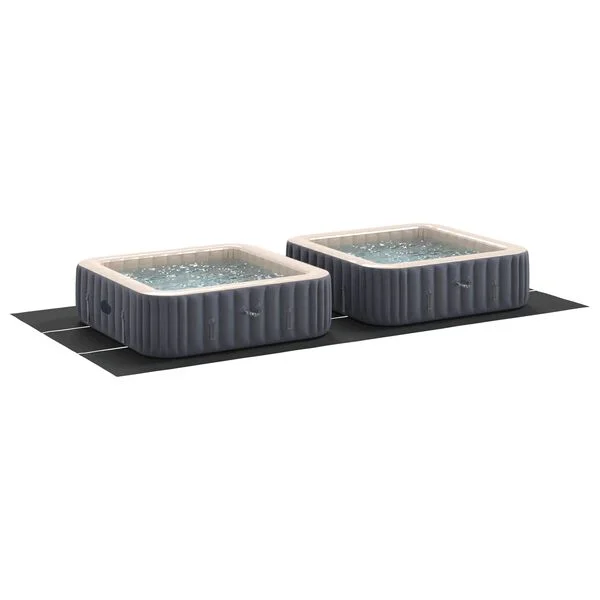 vidaXL Tapis de piscine 640 x 321 x 0, 1 cm Rectangulaire Noir