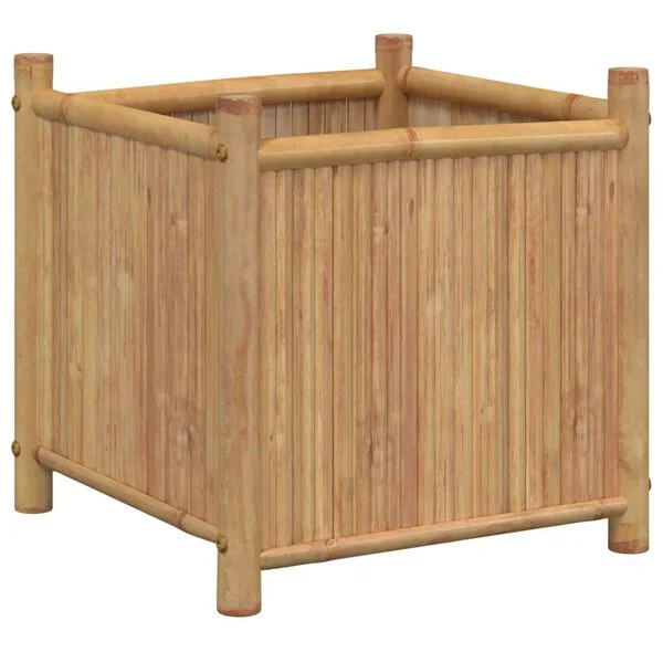vidaXL Jardinière 50x50x50 cm bambou